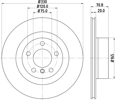 HELLA 8DD 355 119-541 - Jarrulevy inparts.fi