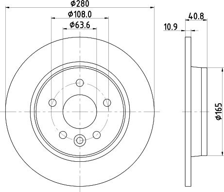 HELLA 8DD 355 119-502 - Jarrulevy inparts.fi