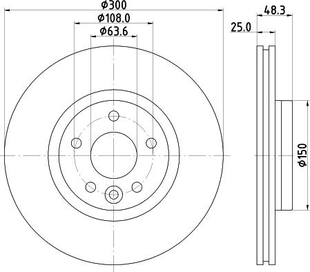 HELLA 8DD 355 119-511 - Jarrulevy inparts.fi