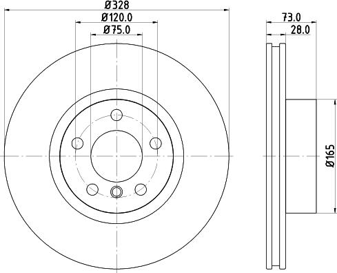 HELLA 8DD 355 119-532 - Jarrulevy inparts.fi