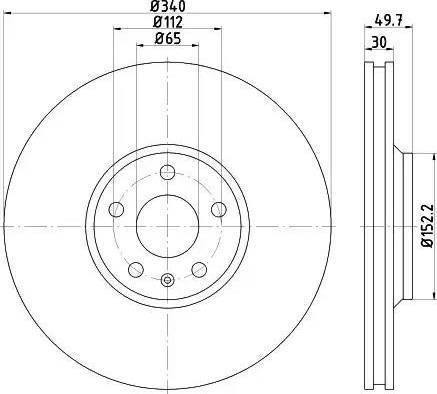 HELLA 8DD 355 121-421 - Jarrulevy inparts.fi