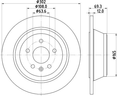 HELLA 8DD 355 119-151 - Jarrulevy inparts.fi