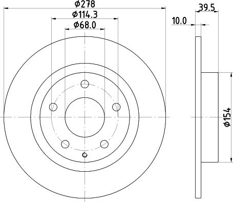 HELLA 8DD 355 119-391 - Jarrulevy inparts.fi