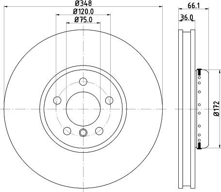 HELLA 8DD 355 119-271 - Jarrulevy inparts.fi