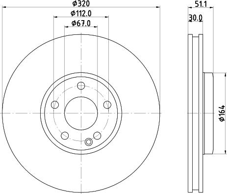 HELLA 8DD 355 119-702 - Jarrulevy inparts.fi