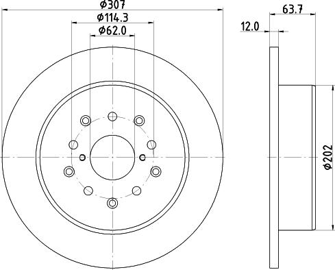 HELLA 8DD 355 114-931 - Jarrulevy inparts.fi