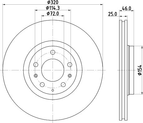 HELLA 8DD 355 114-491 - Jarrulevy inparts.fi