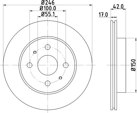 HELLA 8DD 355 114-421 - Jarrulevy inparts.fi