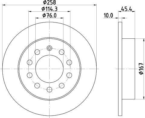 HELLA 8DD 355 114-531 - Jarrulevy inparts.fi