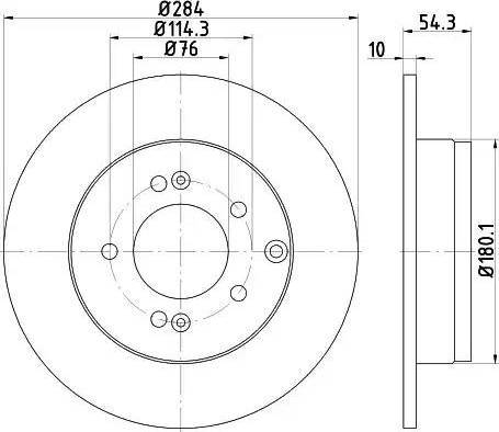 HELLA 8DD 355 114-521 - Jarrulevy inparts.fi