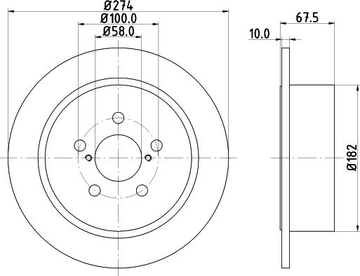 HELLA 8DD 355 114-641 - Jarrulevy inparts.fi