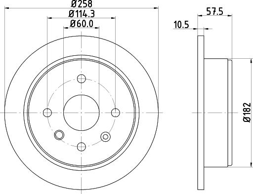 HELLA 8DD 355 114-161 - Jarrulevy inparts.fi