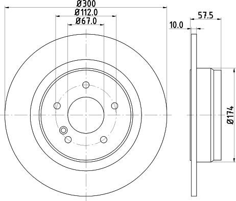 HELLA 8DD 355 114-211 - Jarrulevy inparts.fi