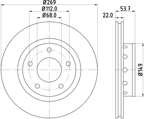 HELLA 8DD 355 115-442 - Jarrulevy inparts.fi