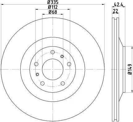 HELLA 8DD 355 121-791 - Jarrulevy inparts.fi