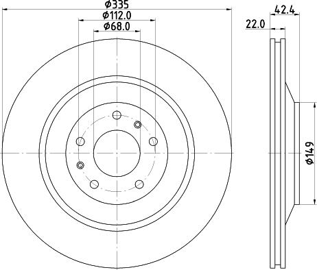 HELLA 8DD 355 129-801 - Jarrulevy inparts.fi