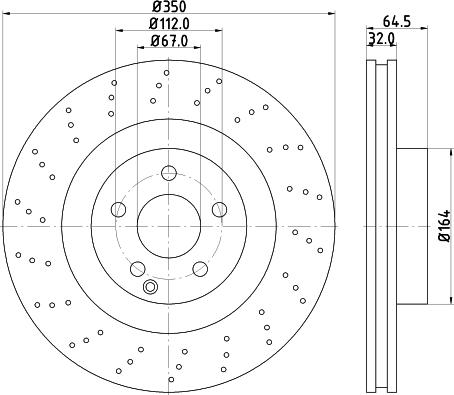 HELLA 8DD 355 128-931 - Jarrulevy inparts.fi