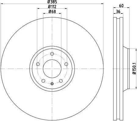 HELLA 8DD 355 121-521 - Jarrulevy inparts.fi