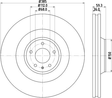 HELLA 8DD 355 115-892 - Jarrulevy inparts.fi