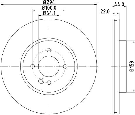 HELLA 8DD 355 115-871 - Jarrulevy inparts.fi