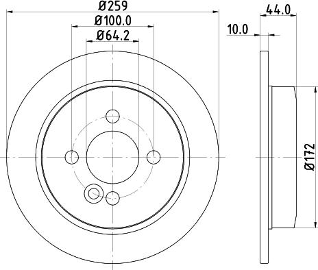 HELLA 8DD 355 115-261 - Jarrulevy inparts.fi