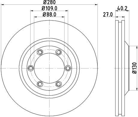 HELLA 8DD 355 115-231 - Jarrulevy inparts.fi