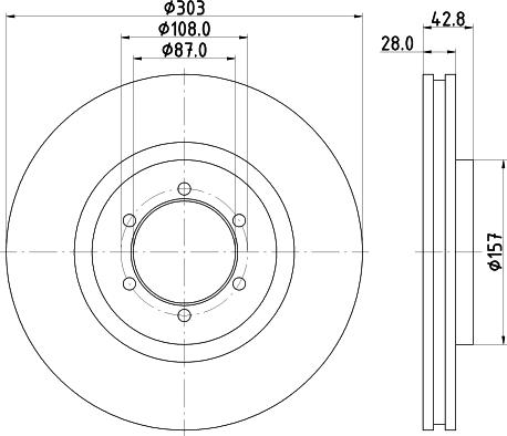 HELLA 8DD 355 115-721 - Jarrulevy inparts.fi