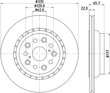 HELLA 8DD 355 116-931 - Jarrulevy inparts.fi