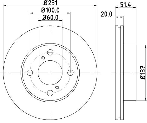 HELLA 8DD 355 116-501 - Jarrulevy inparts.fi