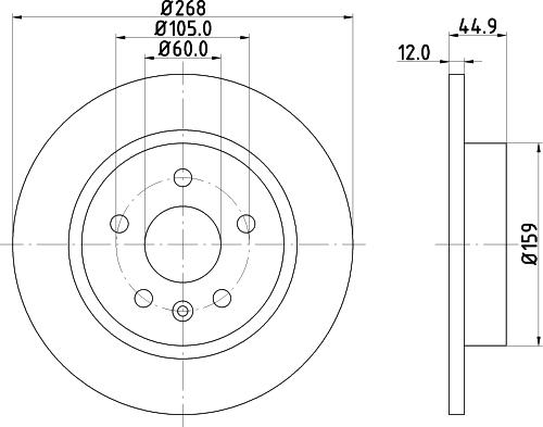 HELLA 8DD 355 116-581 - Jarrulevy inparts.fi