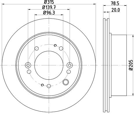 HELLA 8DD 355 116-571 - Jarrulevy inparts.fi