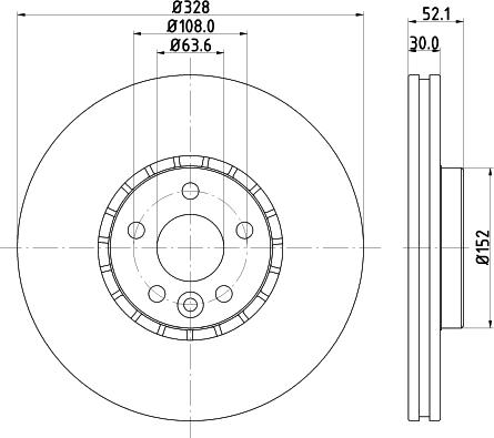 HELLA 8DD 355 116-182 - Jarrulevy inparts.fi