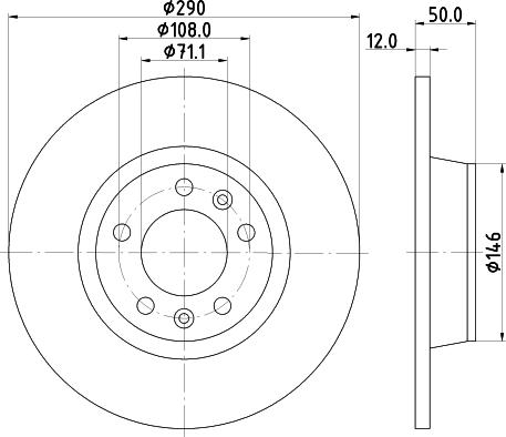 HELLA 8DD 355 116-171 - Jarrulevy inparts.fi