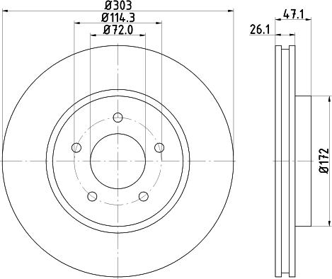 HELLA 8DD 355 116-261 - Jarrulevy inparts.fi