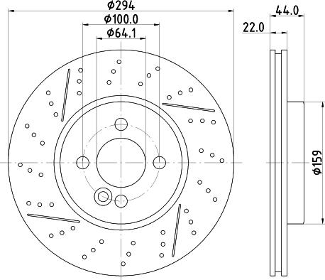 HELLA 8DD 355 123-611 - Jarrulevy inparts.fi