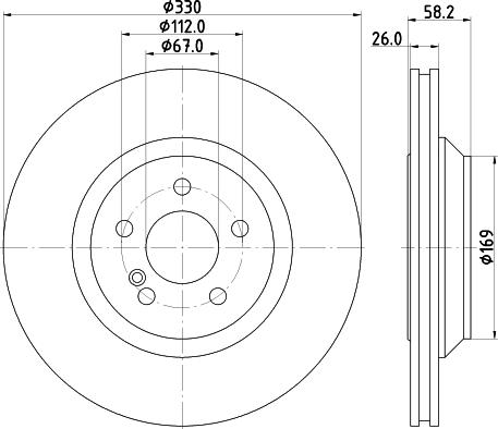 HELLA 8DD 355 116-282 - Jarrulevy inparts.fi