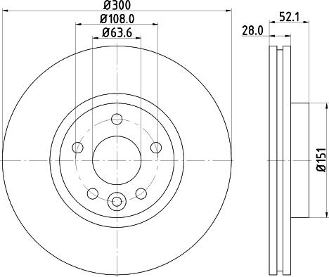 HELLA 8DD 355 116-221 - Jarrulevy inparts.fi