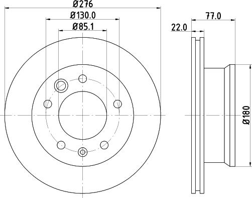 HELLA 8DD 355 110-991 - Jarrulevy inparts.fi