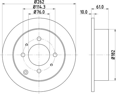 HELLA 8DD 355 110-941 - Jarrulevy inparts.fi