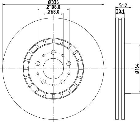 HELLA 8DD 355 110-592 - Jarrulevy inparts.fi