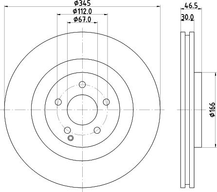 HELLA 8DD 355 110-112 - Jarrulevy inparts.fi