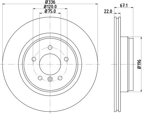 HELLA 8DD 355 123-921 - Jarrulevy inparts.fi