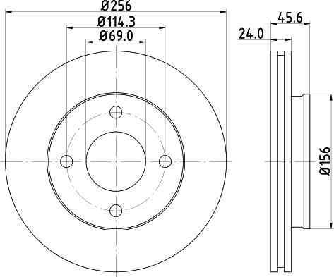 HELLA 8DD 355 111-511 - Jarrulevy inparts.fi