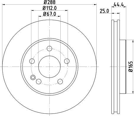 HELLA 8DD 355 111-082 - Jarrulevy inparts.fi