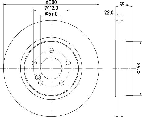 HELLA 8DD 355 111-852 - Jarrulevy inparts.fi