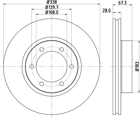 HELLA 8DD 355 111-861 - Jarrulevy inparts.fi