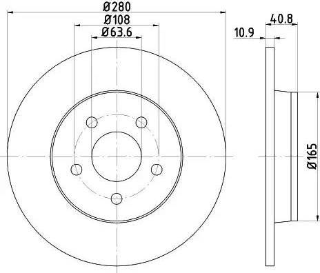 HELLA 8DD 355 111-401 - Jarrulevy inparts.fi