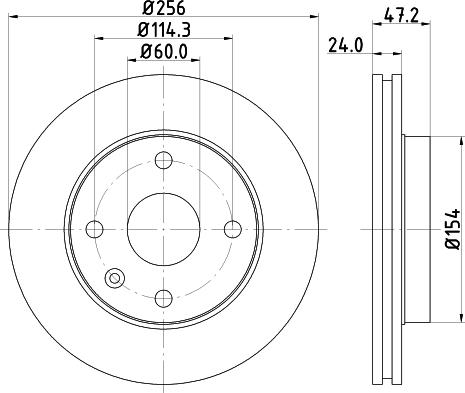 HELLA 8DD 355 111-351 - Jarrulevy inparts.fi