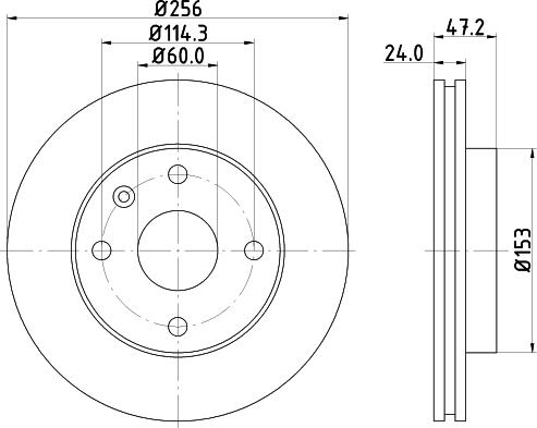 HELLA 8DD 355 134-061 - Jarrulevy inparts.fi