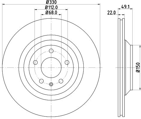 HELLA 8DD 355 111-202 - Jarrulevy inparts.fi